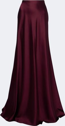 Ralph Lauren Collection Falda larga Masina de sat&eacute;n