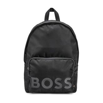 HUGO BOSS Catch 2.0Ds Black Zip-Up Backpack - male - Boss - Backpacks - Black - ONE SIZE - Bags