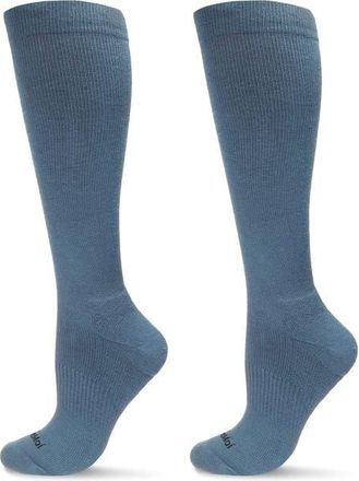 MeMoi Assorted 2-Pack Merino Wool Blend Knee High Socks in Gray at Nordstrom, Size 10-13
