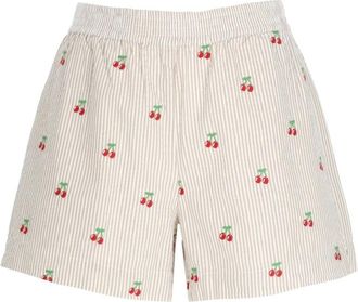 Saint Barth Korte Broeken, Dames, Beige, S, Katoen, Meave Shorts