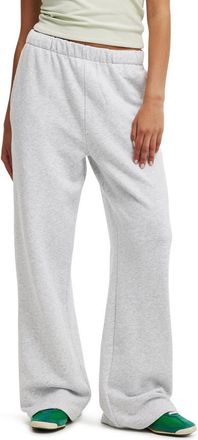 Cotton On Womens Wide Leg Sweatpant in Soft Grey Marle at Nordstrom, Size Xxx-Small
