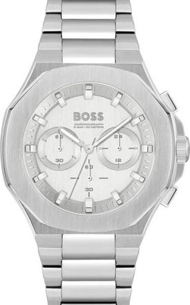 HUGO BOSS Taper Chronograph - unisex - Accessoires - Grijs - Maat: ONE Size Taf
