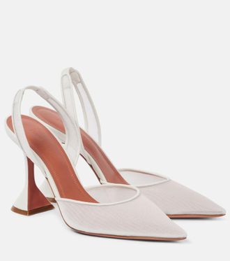 Amina Muaddi Pumps slingback Holli 95 in mesh