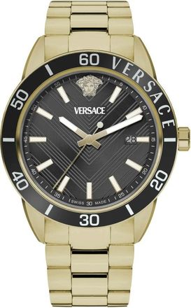 Versace Greca Urban Watch - Heren - Horloges - Zwart - ONE Size - Accessoires