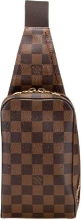 Louis Vuitton Pre-owned Cross Body Bags, male, Brown, Size: ONE SIZE Pre-owned Vintage Damier Shoulder Sling Bag