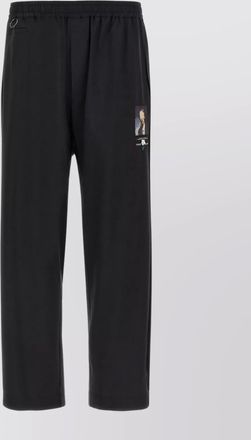 Undercover trousers graphic print elastic waistband