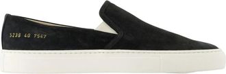 Common Projects Minimal Slip On - Heren - Loafers - Zwart - 40 EU - Leer - Schoenen