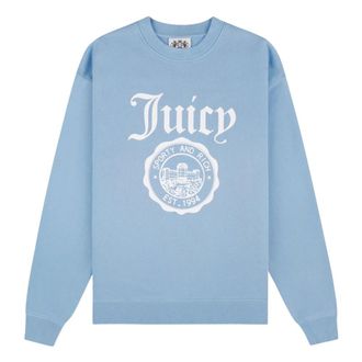 Juicy Couture Juicy Emblem - Dames - Sweatshirts - Blauw - XS - Hoodies & sweatvesten