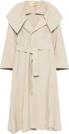 Curiel Trench Coats, female, Beige, Size: 2XS Trench Coat