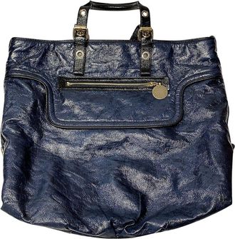 Stella McCartney Stella Mccartney Blue Faux Leather Tote With Wallet (Authentic Pre-Loved)