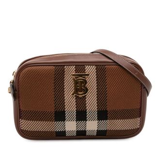 Burberry Pre-owned Burberry Small Knitted Check Lola Camera Bag IIFELMAG8523PRA