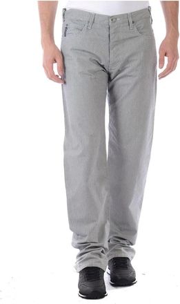 Armani Jeans Stijlvolle Denim Broek voor Mannen - Heren - Chinos - Wit - L - Denim - Broeken