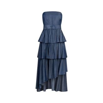 Liu Jo Dames, Jurken, Blauw, Maat: S Denim