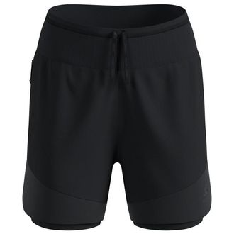 Odlo X-Alp Trail 5 Inch 2-in-1 Short Laufshorts f&uuml;r Damen | schwarz