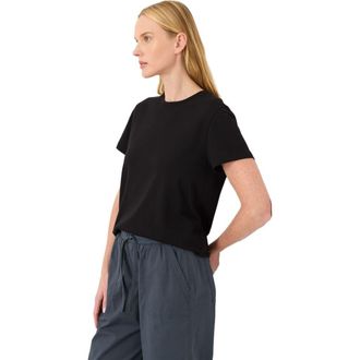 Pact Luxe Essential Crewneck Tee Made With Organic Cotton in Black at Nordstrom, Size Xx-Large