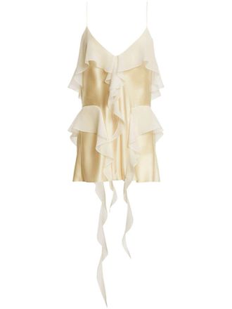 Khaite Top The Piet con ruches - Giallo