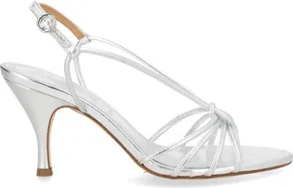 Aeyde Solange Laminated Strappy Nappa Sandals