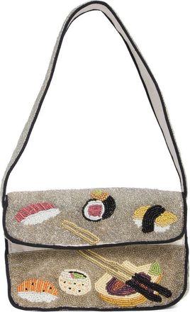Collection XIIX Beaded Sushi Baguette Shoulder Bag in Silver Multi at Nordstrom Rack
