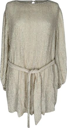 Retrof&ecirc;te Retrof&ecirc;te Grace Sequined Dress in Gold Viscose