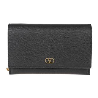 Valentino Garavani Cross Body Bags, female, Black, Size: ONE SIZE VLogo Signature Clutch