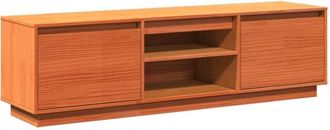 vidaXL Tv Cabinet Wax Brown 140x35x40 cm Solid Wood Pine Vidaxl
