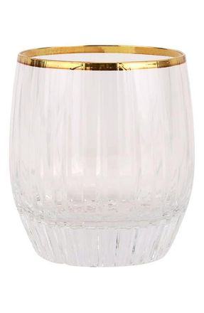 Vietri Natalia Double Old Fashioned Glass in Gold at Nordstrom