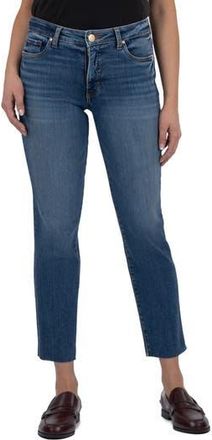 Kut from the Kloth Rachael High Waist Straight Leg Jeans in Peerless at Nordstrom Rack, Size 0P