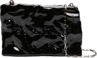 Off-white logo-embossed crossbody bag - women - Other Materials - One Size - Black