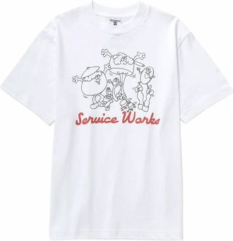 Service Works Mens Pots And Pans Tee In White