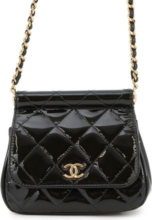 Chanel Matelasse Patent Leather Shoulder Bag (Pre-Owned)