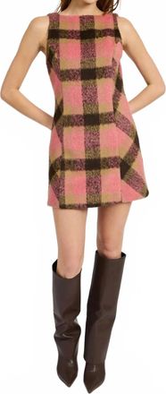 En Saison Harper Shift Dress In Brown/rose