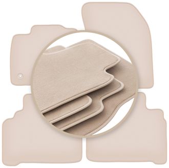 OEM Alfombrillas Premium Beige Para: Ford Galaxy Mk3 Monovolumen 2015