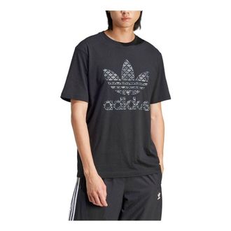adidas Classic Monogram Graphic T-shirt Black IS0176