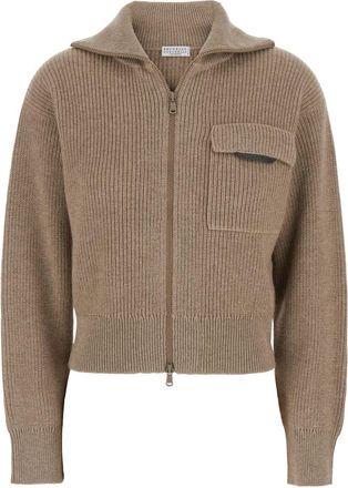 Brunello Cucinelli Brunello Cucinelli Cashmere Zipped Cardigan