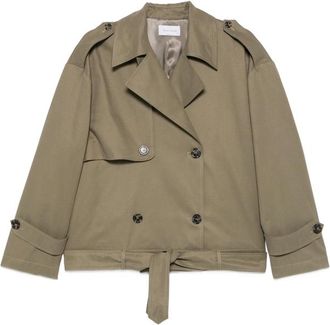 The Nina Studio Double-breasted Belted Jacket