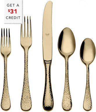 Mepra 5Pc Flatware Set With $31 Credit