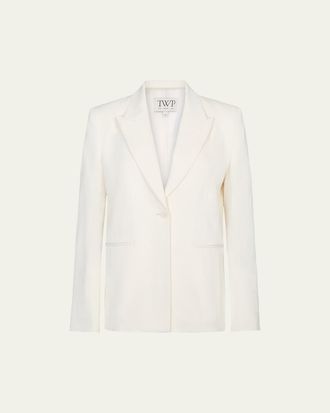 TWP Her Fit Blazer in Coated Viscose Linen
