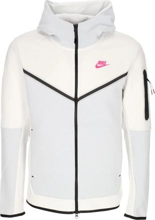 Nike Tech Fleece Rits Hoodie Summit White - Heren - Sportshirts - Wit - XL - Katoen - Fitness