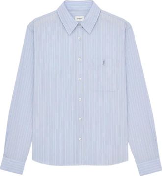 Saint Laurent Mujer, Blusas y Camisas, Azul, Talla: S