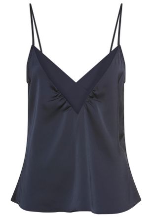 Boss Orange by Hugo Boss Blusentop BOSS ORANGE IECLY Premium Damenmode, Damen, Gr. 44, blau (dunkelblau 408), Web, Obermaterial: 97% Polyester, 3% Elasthan, unifarben, gerade 