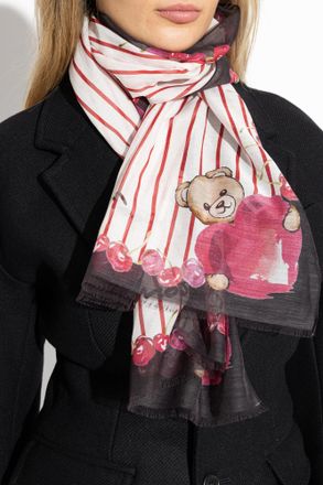 Moschino Scarf With Print, Unisex, Multicolour