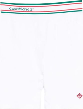 Casablanca Shorts sportivi senza cuciture - Bianco