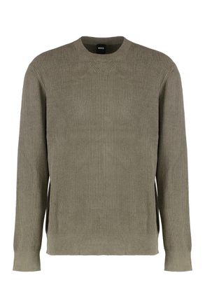 HUGO BOSS Sweater With Velvet Ribbed Effect