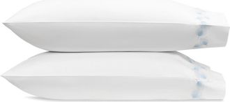 Matouk Feather Set of 2 Pillowcases in Blue at Nordstrom, Size Standard