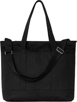 Carhartt Work in Progress Elford Tote Bag - Dames - Shoppers - Zwart - ONE Size - Katoen - Tassen