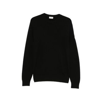 Moncler Logo-patch Waffle-knit Sweater