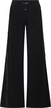 Philipp Plein Skater Fit Tracksuit Pants Strass Band Women in Black at Nordstrom, Size X-Small