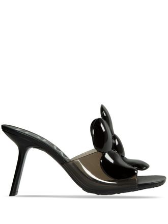 Loewe 90 mm Petal Flower sandalen - Zwart