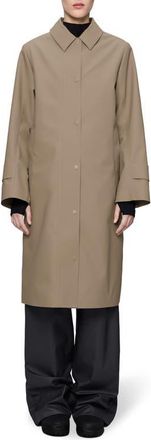 Rains Nara Waterproof Rain Jacket with Removable Hood in Beige at Nordstrom, Size X-Small