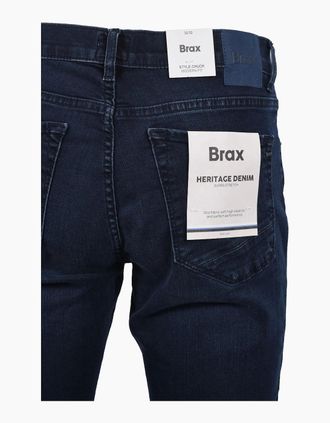 Brax Mens Brax Chuck Jean Dark Blue Denim - Navy - Size: 38/32